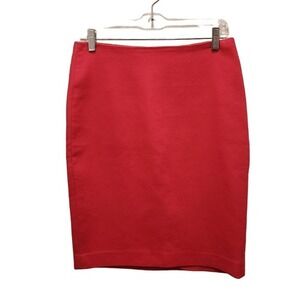 NWT Talbots Skirt Women's Size 4 Pink Lined Zip Back  Closure Back Slit Midi Kne